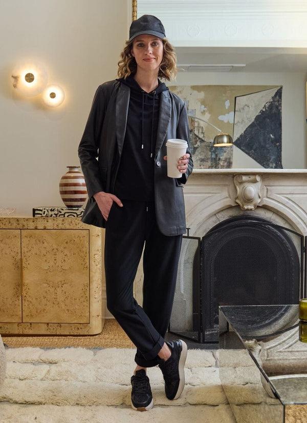 lyssé Eira Vegan Leather Blazer Black