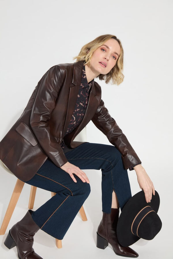 Lyssé Eloise Slim Flare Denim (28" Inseam) Indigo