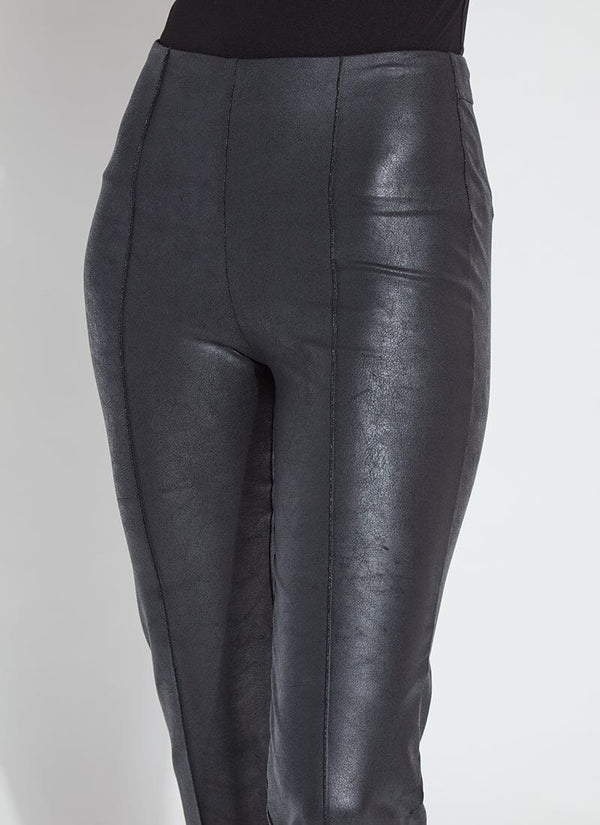 Lyssé Elysse Foiled Leather Pant (Plus Size) Black