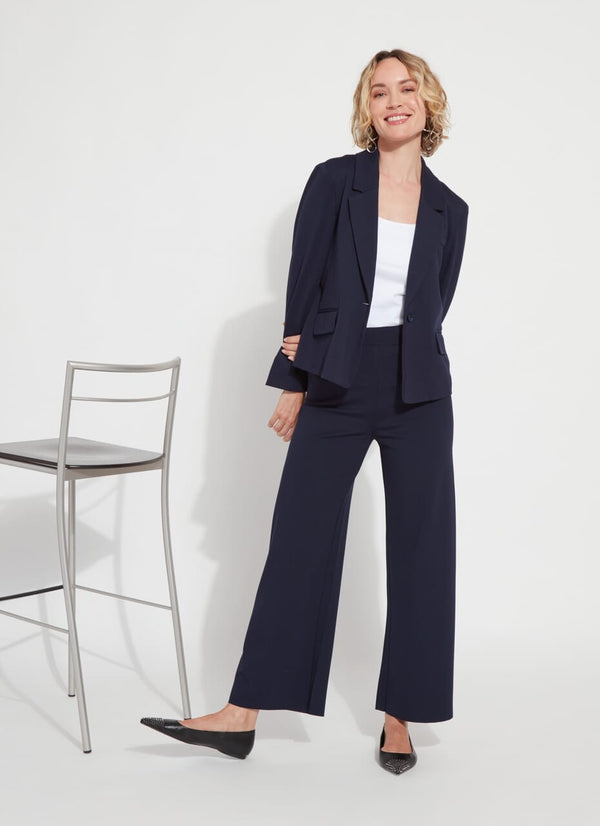 Lyssé Erin Wide Leg Ponte (28" Inseam) Black