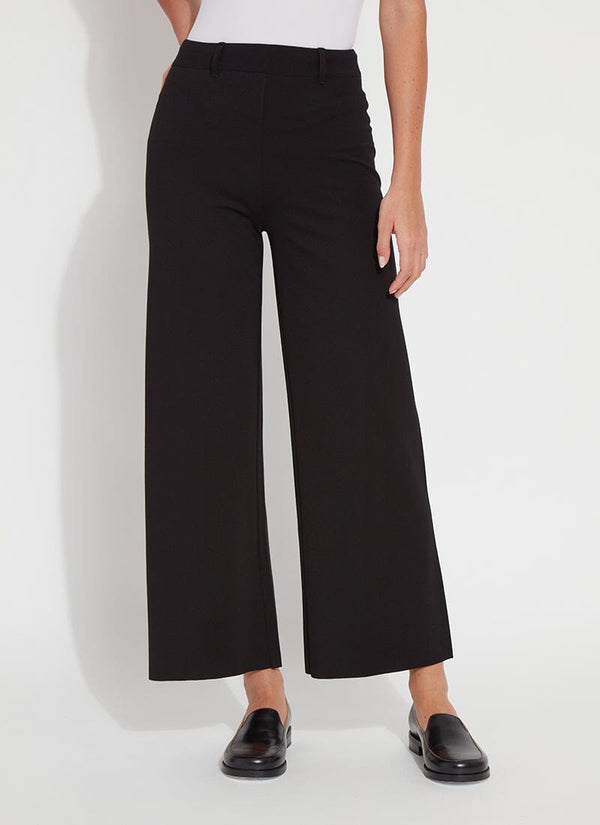 lyssé Erin Wide Leg Ponte (28" Inseam) Black