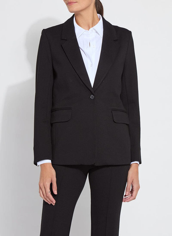 lyssé Essential Ponte Blazer Black