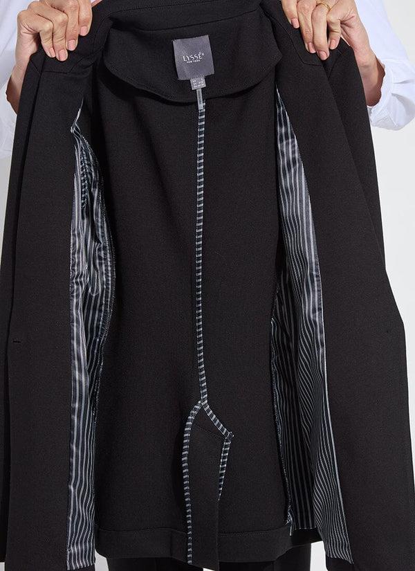 Lyssé Essential Ponte Blazer Curvy Black