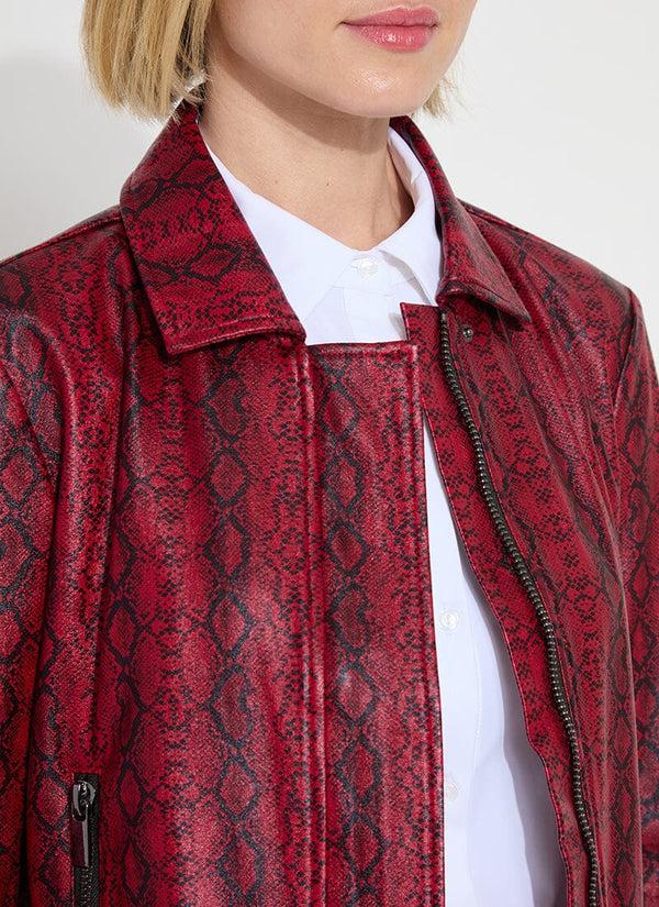 Lyssé Estrella Vegan Suede Jacket Deep Snake