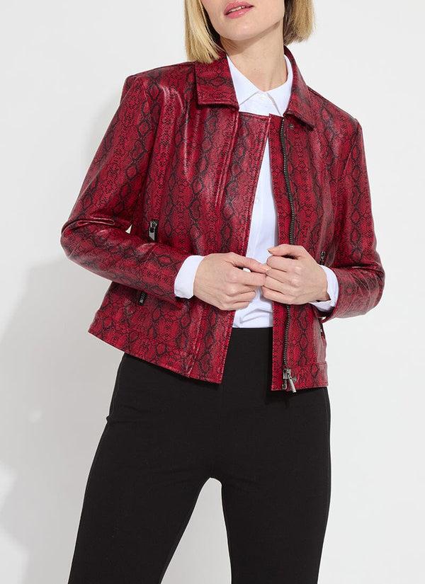 lyssé Estrella Vegan Suede Jacket Deep Snake