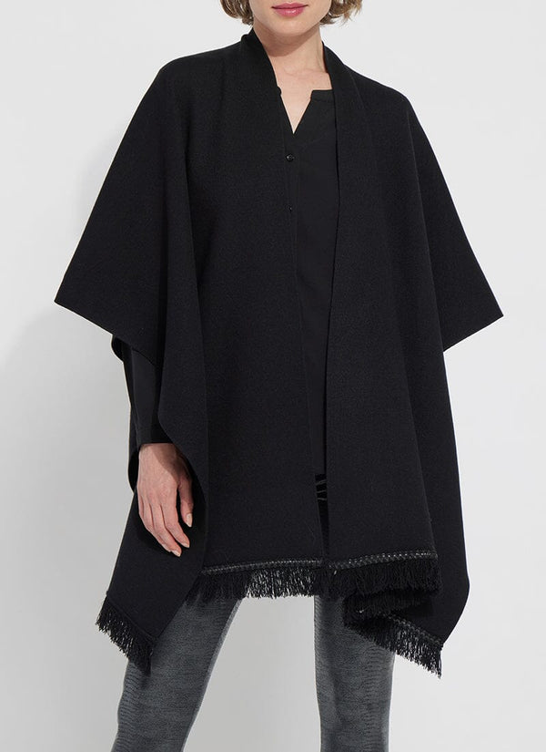Lyssé Eva Cozy Sweater Wrap Black
