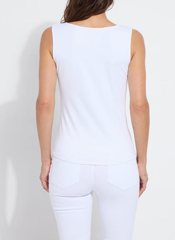 Lyssé Evie Scoop Neck Tank White