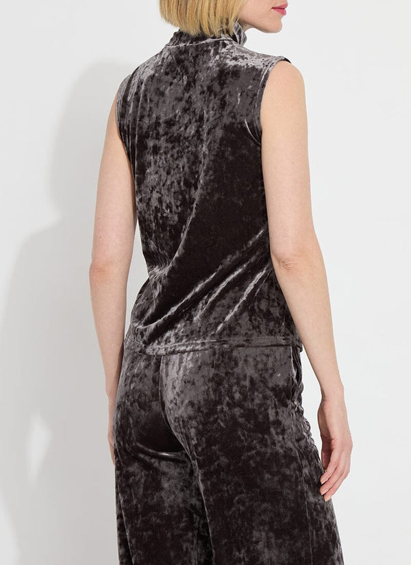 Lyssé Ezra Velvet Top Gray Ash