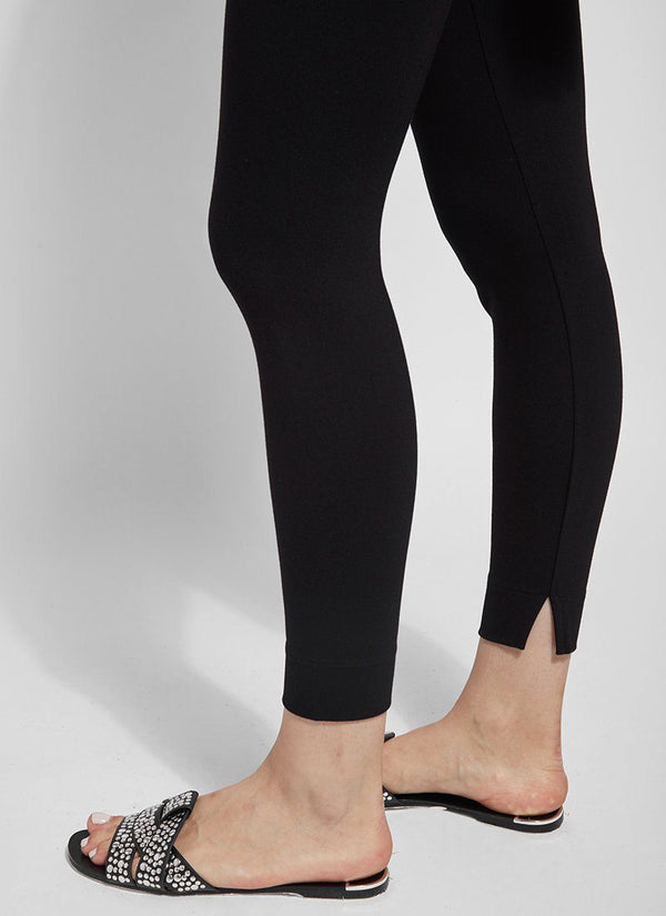 Lyssé Fennel Ankle Slit Legging (26.5" Inseam) Black