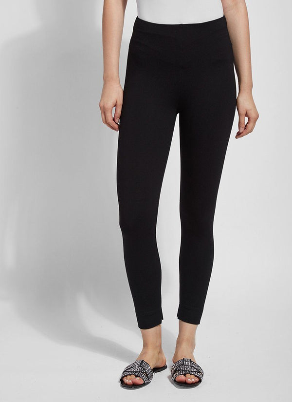 Lyssé Fennel Ankle Slit Legging (26.5" Inseam) Black