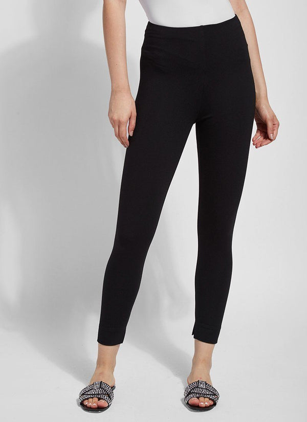 Lyssé Fennel Ankle Slit Legging (26.5" Inseam) Black