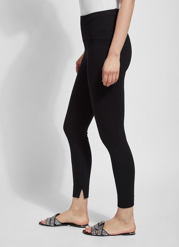 lyssé Fennel Ankle Slit Legging (26.5" Inseam) Black