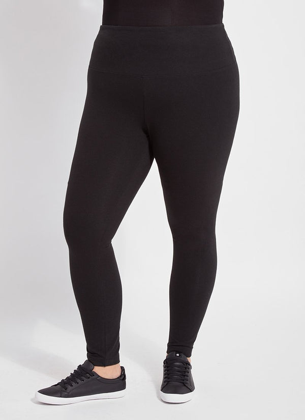lyssé Flattering Cotton Legging Curvy Black