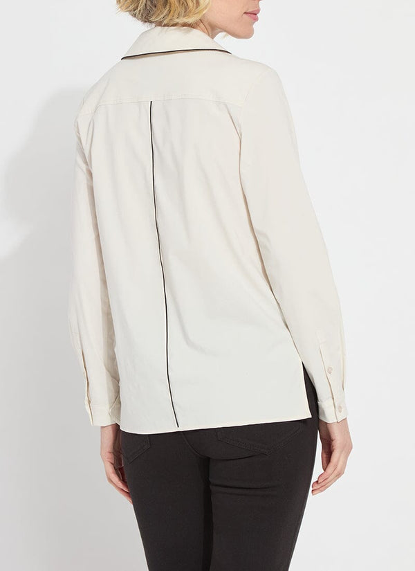 Lyssé Frankie Top Light Pewter