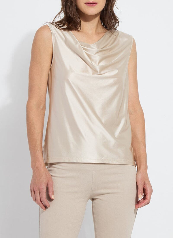 lyssé Freida Draped Top Oat