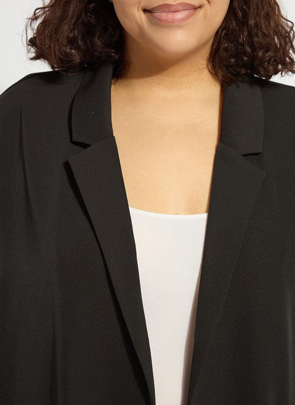 Lyssé Genevieve Relaxed Blazer Curvy Black