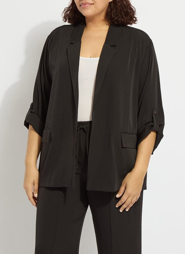 lyssé Genevieve Relaxed Blazer Curvy Black