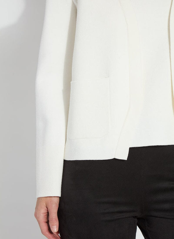 Lyssé Gianna Knit Sweater Cardigan Snow White