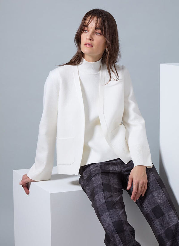 lyssé Gianna Knit Turtleneck Top Snow White