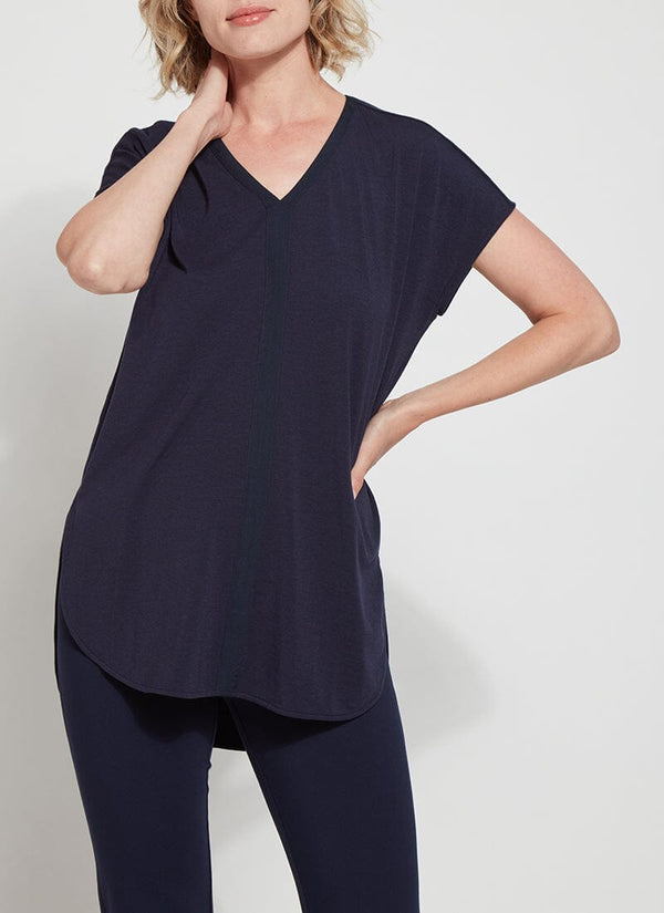 Lyssé Gina V-Neck Top True Navy