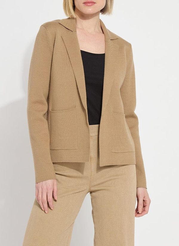 lyssé Goldie Knit Sweater Blazer Nutshell