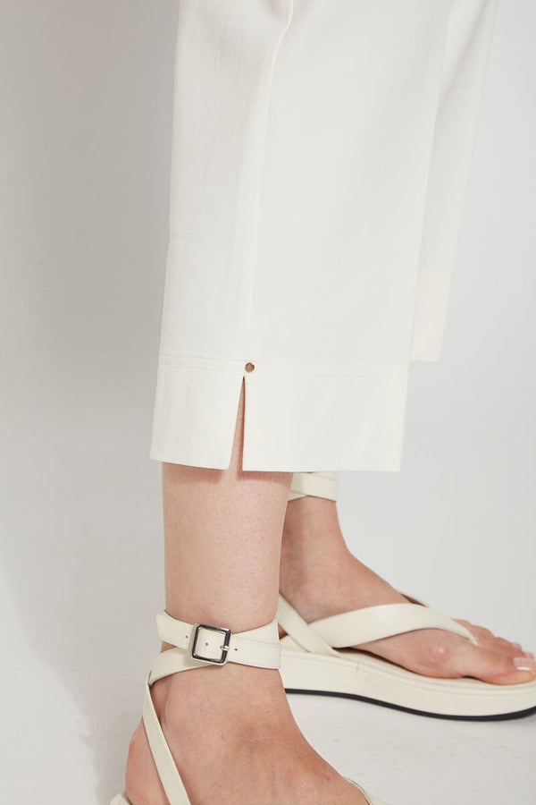 Lyssé Hallie Cropped Wide Leg (25" Inseam) Off White