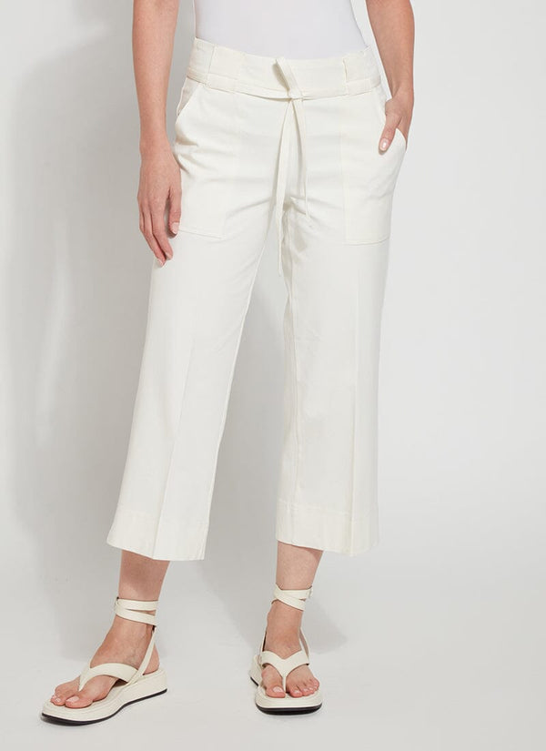 lyssé Hallie Cropped Wide Leg (25" Inseam) Off White