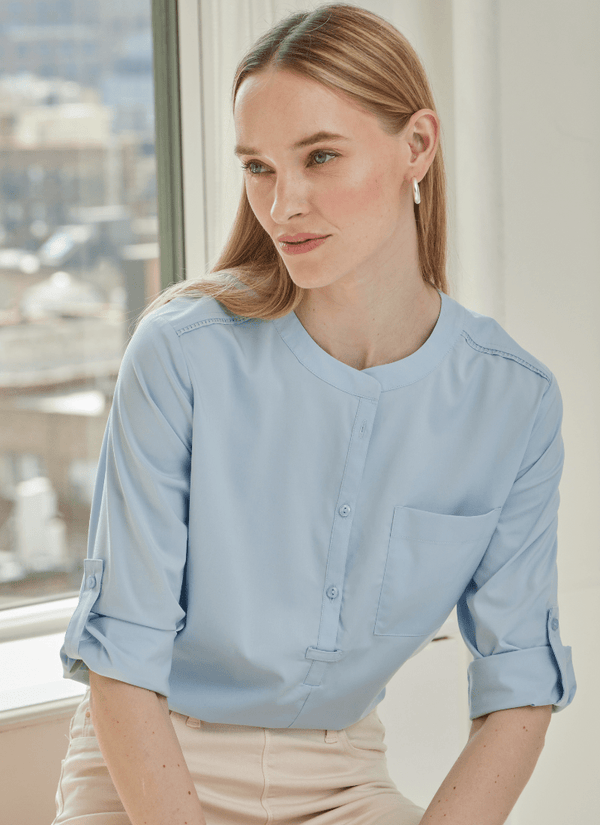 Lyssé Halo Pull On Top Blue Belle