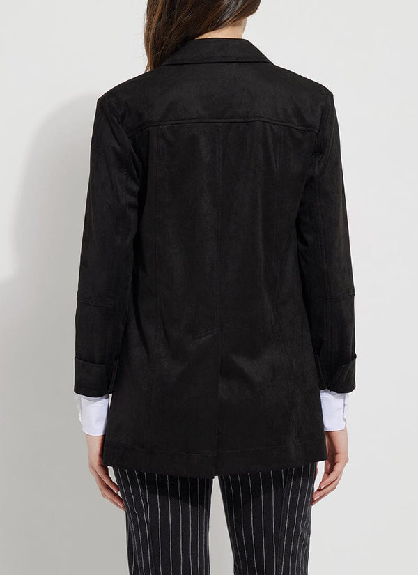 Lyssé Heidi Vegan Suede Blazer Black