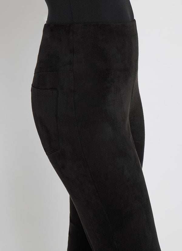 Lyssé Jesse Vegan Suede Baby Boot (31" Inseam) Black