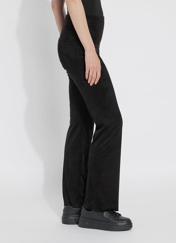 Lyssé Jesse Vegan Suede Baby Boot (31" Inseam) Black