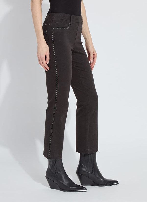 Lyssé Jordane Studded Ankle Baby Boot Black