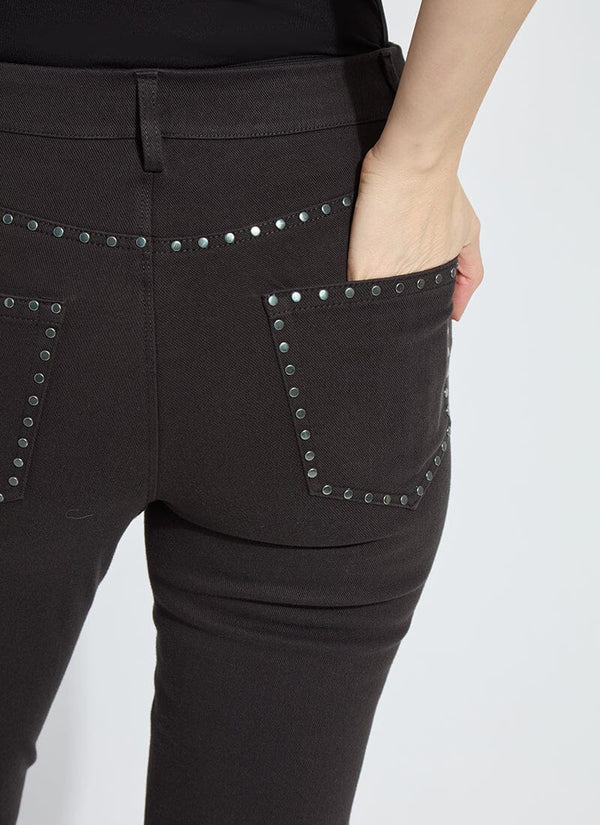 Lyssé Jordane Studded Ankle Baby Boot Black