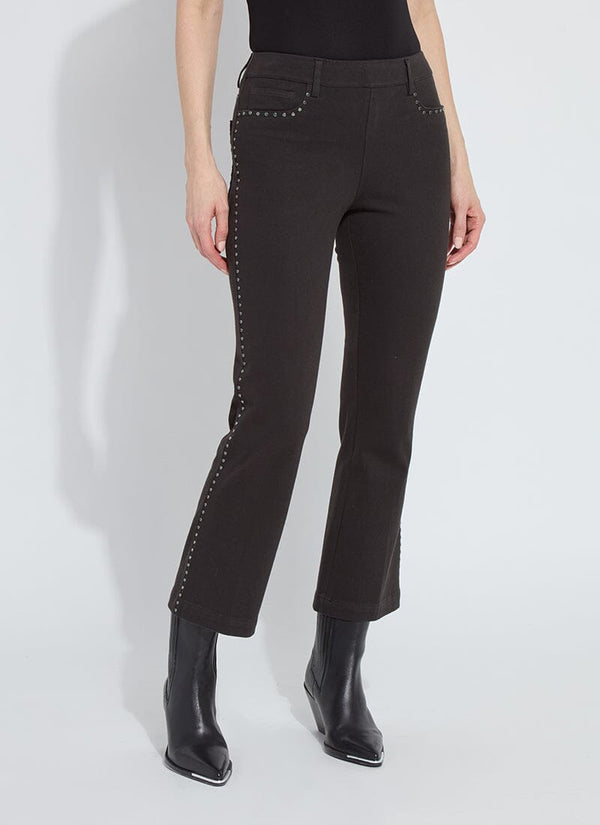 lyssé Jordane Studded Ankle Baby Boot Black