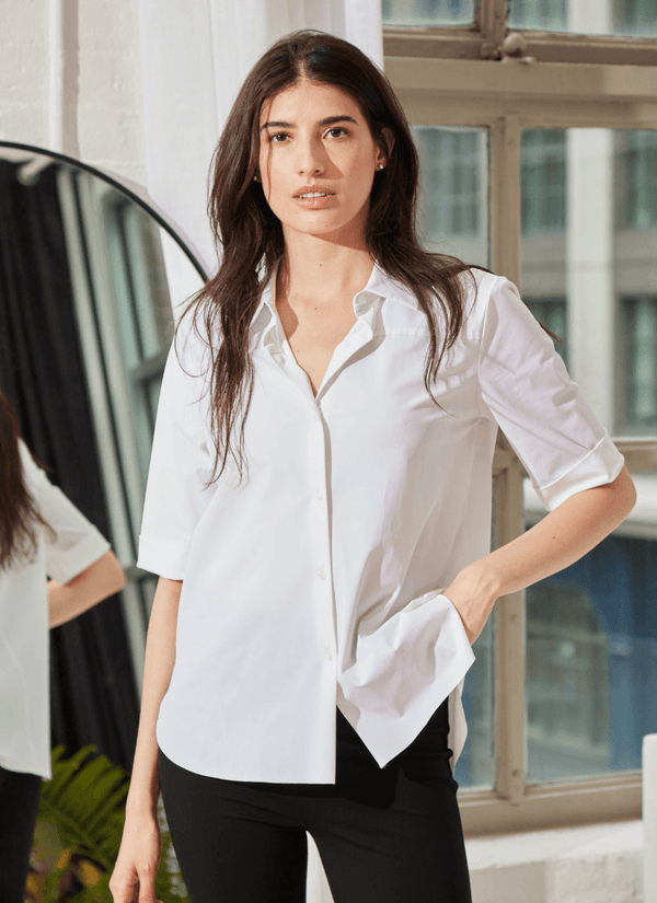 Lyssé Josie Button Down White