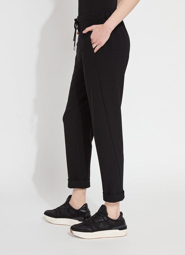 Lyssé Julia Stretch Crepe Cuffed Jogger Black