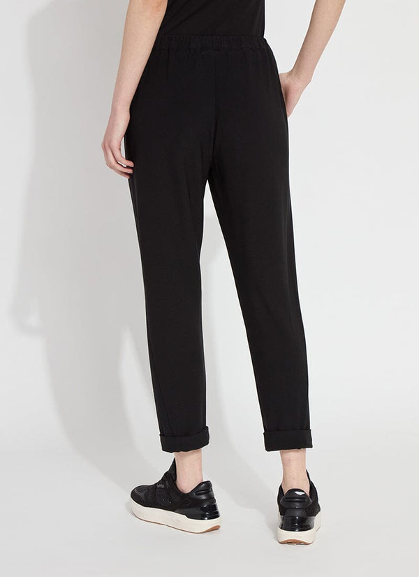 Lyssé Julia Stretch Crepe Cuffed Jogger Black