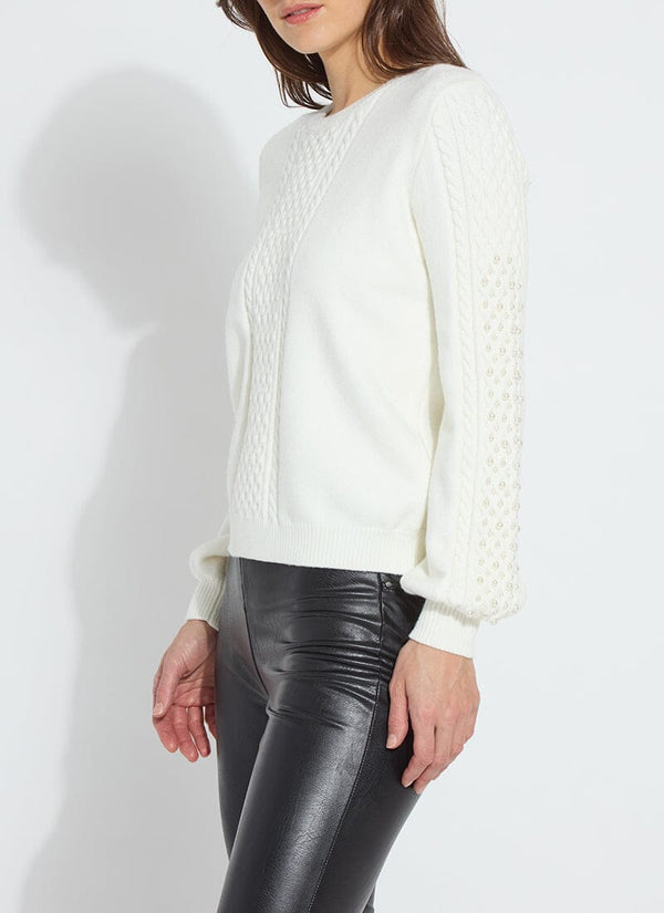Lyssé Leanna Cozy Pearl Sweater Snow White