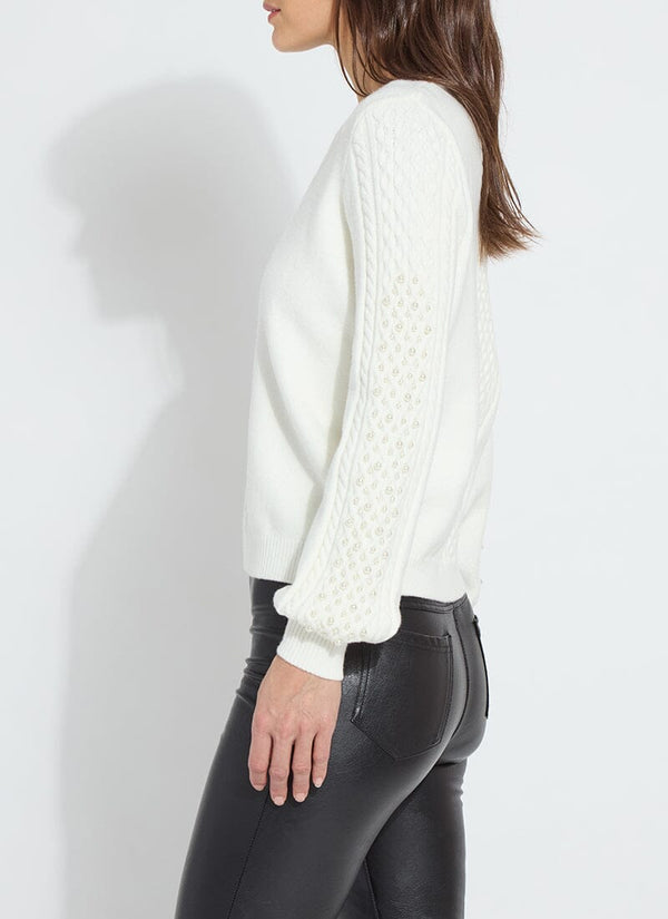 Lyssé Leanna Cozy Pearl Sweater Snow White