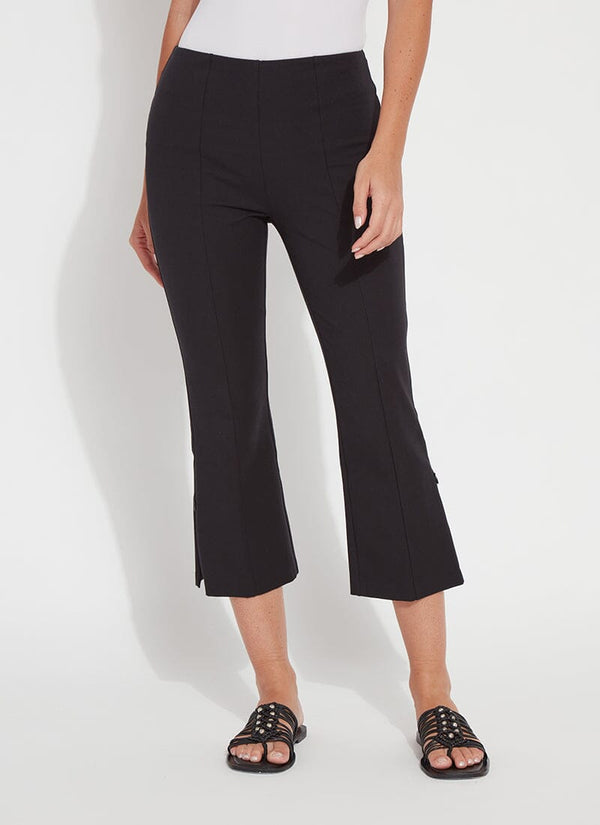 Lyssé Leighton Flare Crop Pant Black