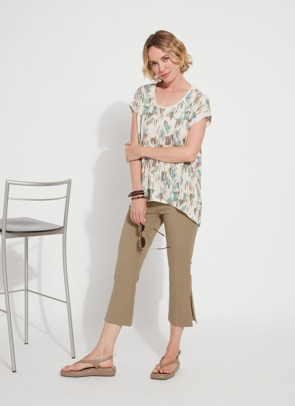 Lyssé Leighton Flare Crop Pant Black