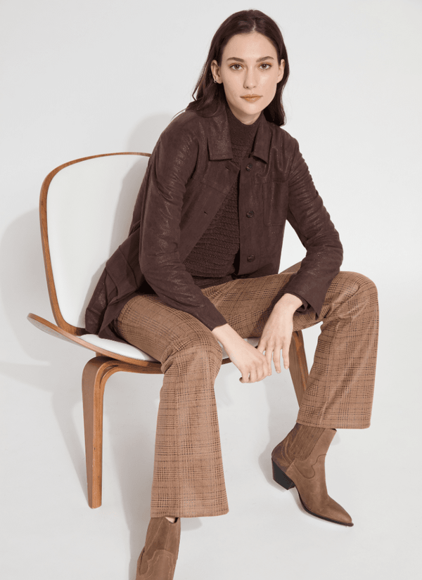 Lyssé Lora Suede Jacket Dark Mocha