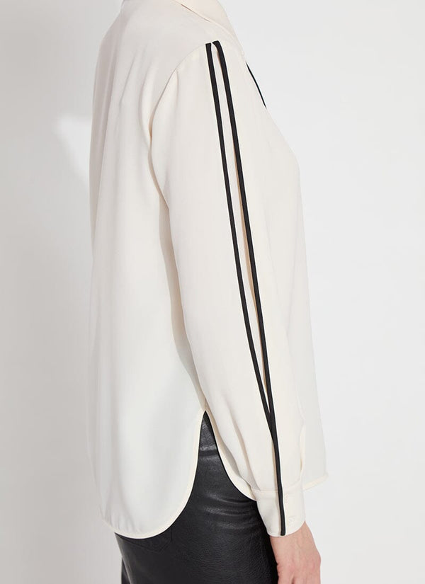 Lyssé Luna Blouse (Plus Size) Chalk