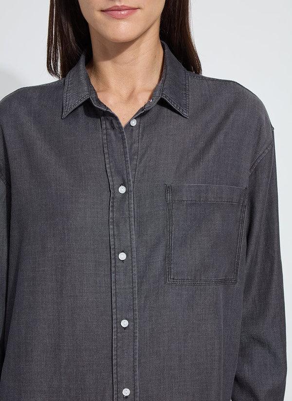Lyssé Lunette St Chambray Shirt Washed Black