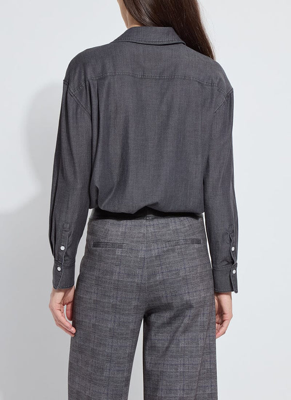 Lyssé Lunette St Chambray Shirt Washed Black