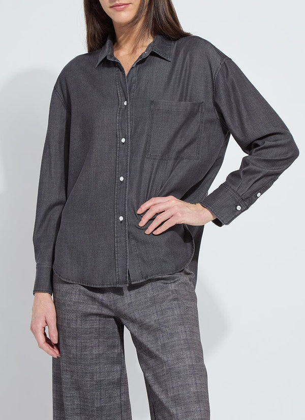 lyssé Lunette St Chambray Shirt Washed Black