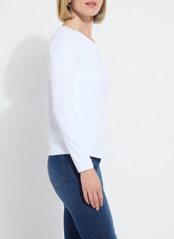 Lyssé Lyssential Long Sleeve Curvy White