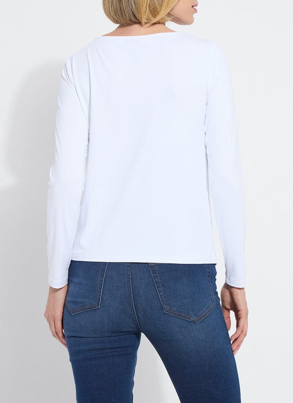 Lyssé Lyssential Long Sleeve Curvy White