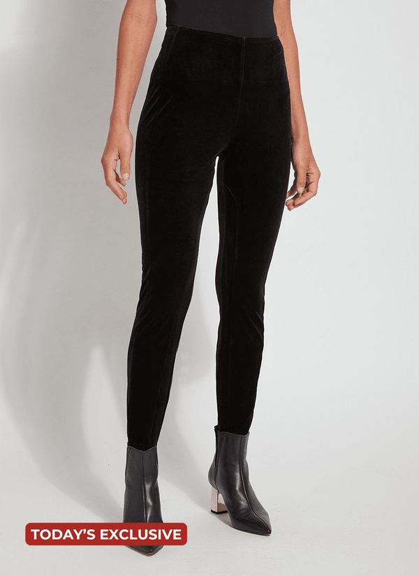 Lyssé Mara Velvet Legging (28" Inseam) Black