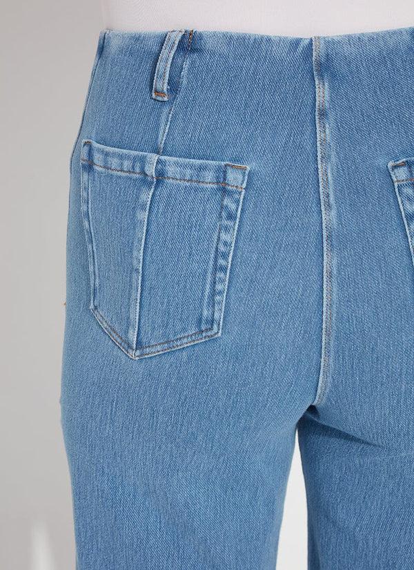 Lyssé Margo Crop Denim (26" Inseam) Bleached Blue